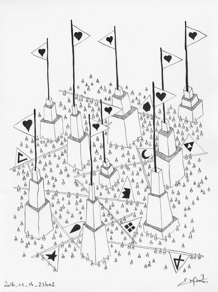 Série de 2016 de 54 dessins