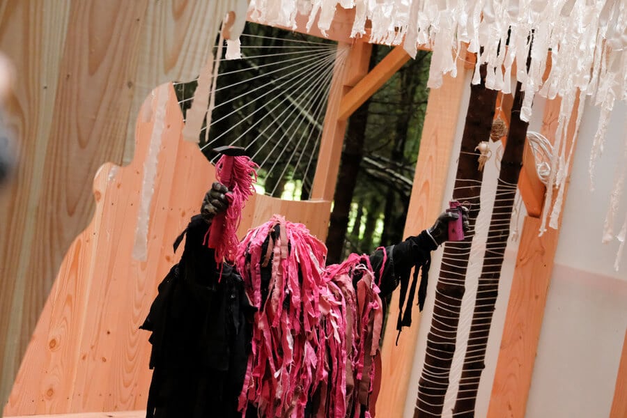 Dans le cadre du Festival Macrocosmos, EXPOPAIX réalise une performance en juillet 2017 dans une magnifique cabane au milieu d’une forêt Vosgienne à "Une Figue Dans Le Poirier".