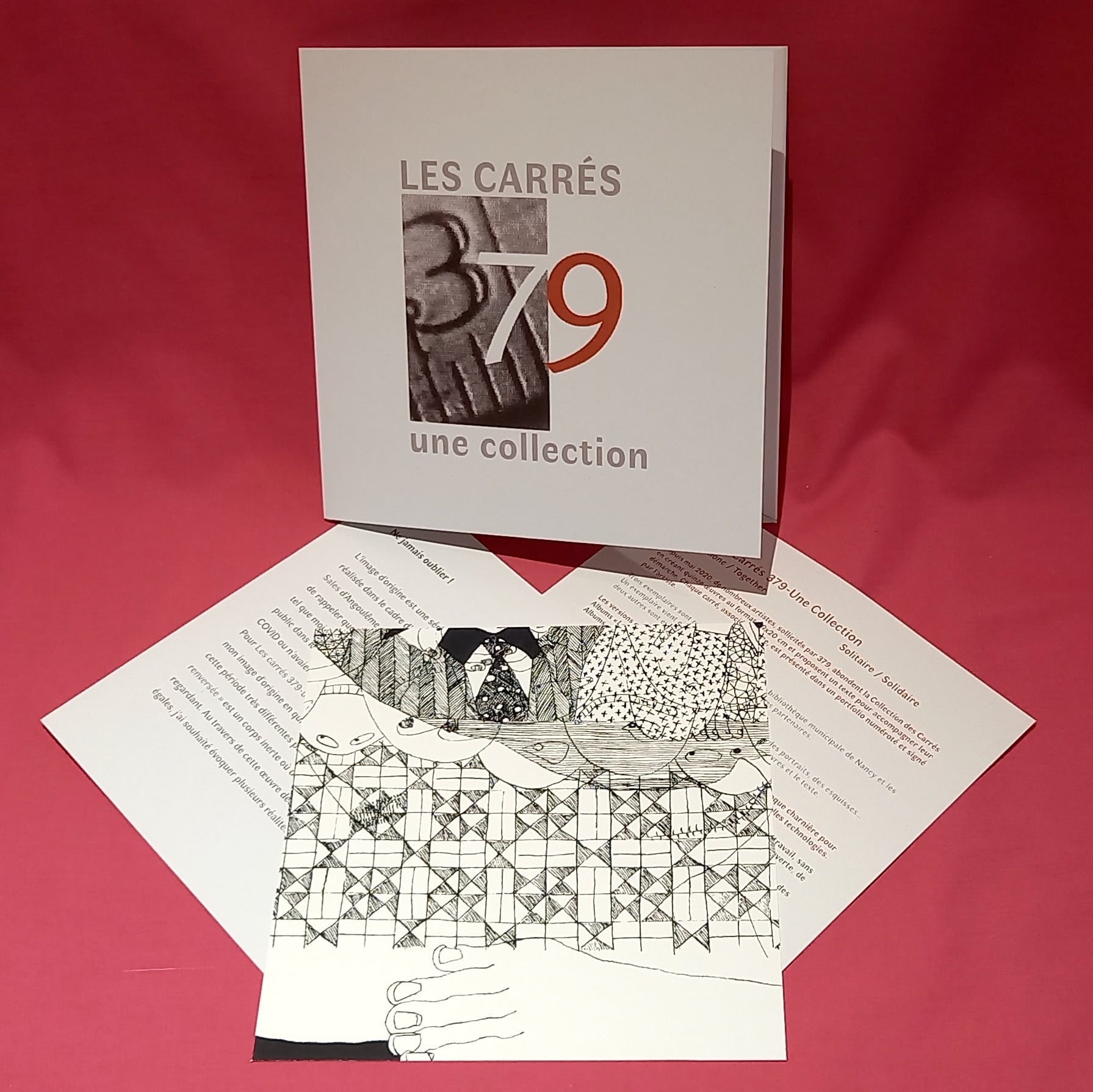 Fragment sérigraphié de l’œuvre « La Grande Renversée » par Matthieu Exposito, format carré 20x20 cm, visuel unique numéroté 08/15